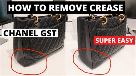 how to get creases out of chanel bag|Chanel bag dents remover.